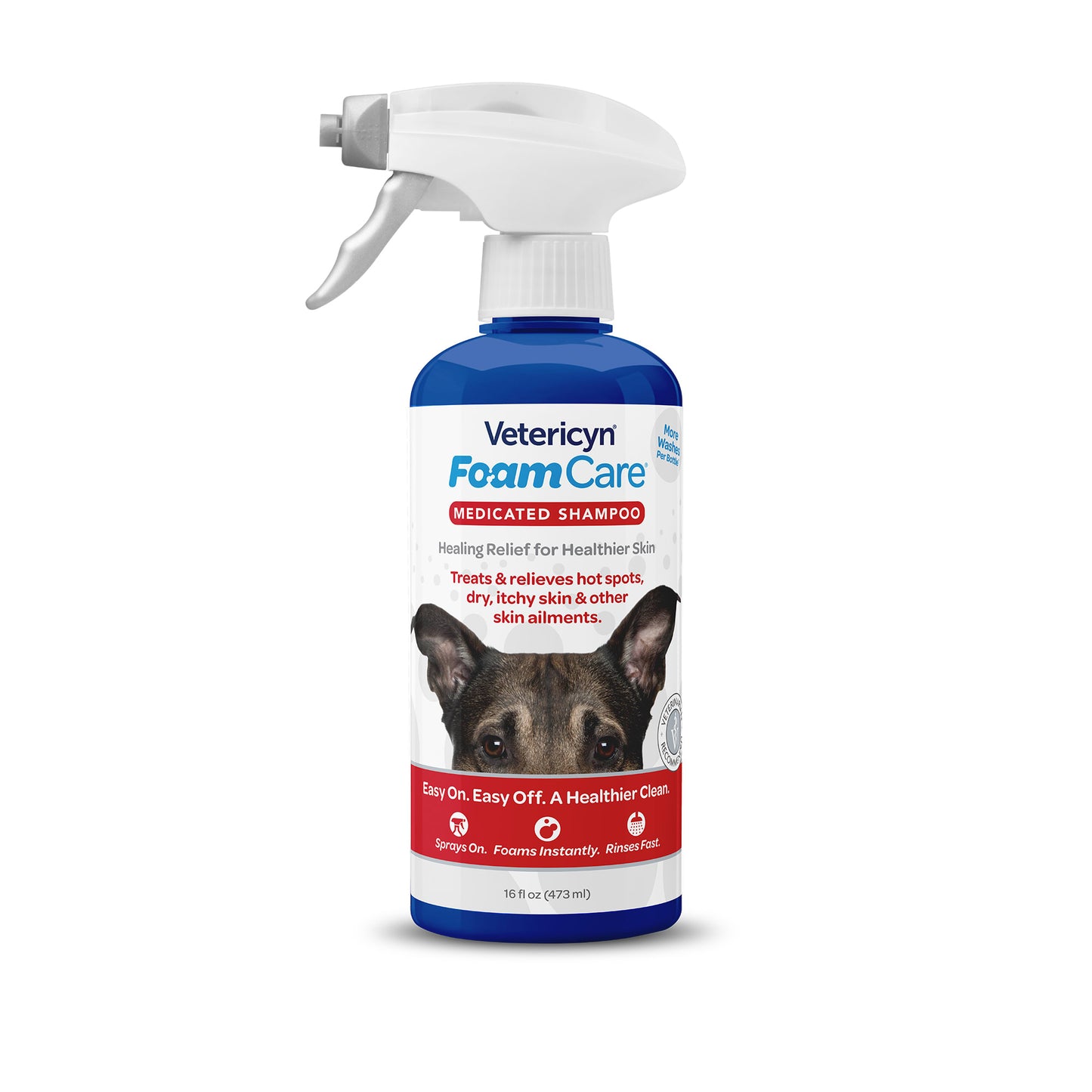 Vetericyn FoamCare Medicated Pet Shampoo 16oz