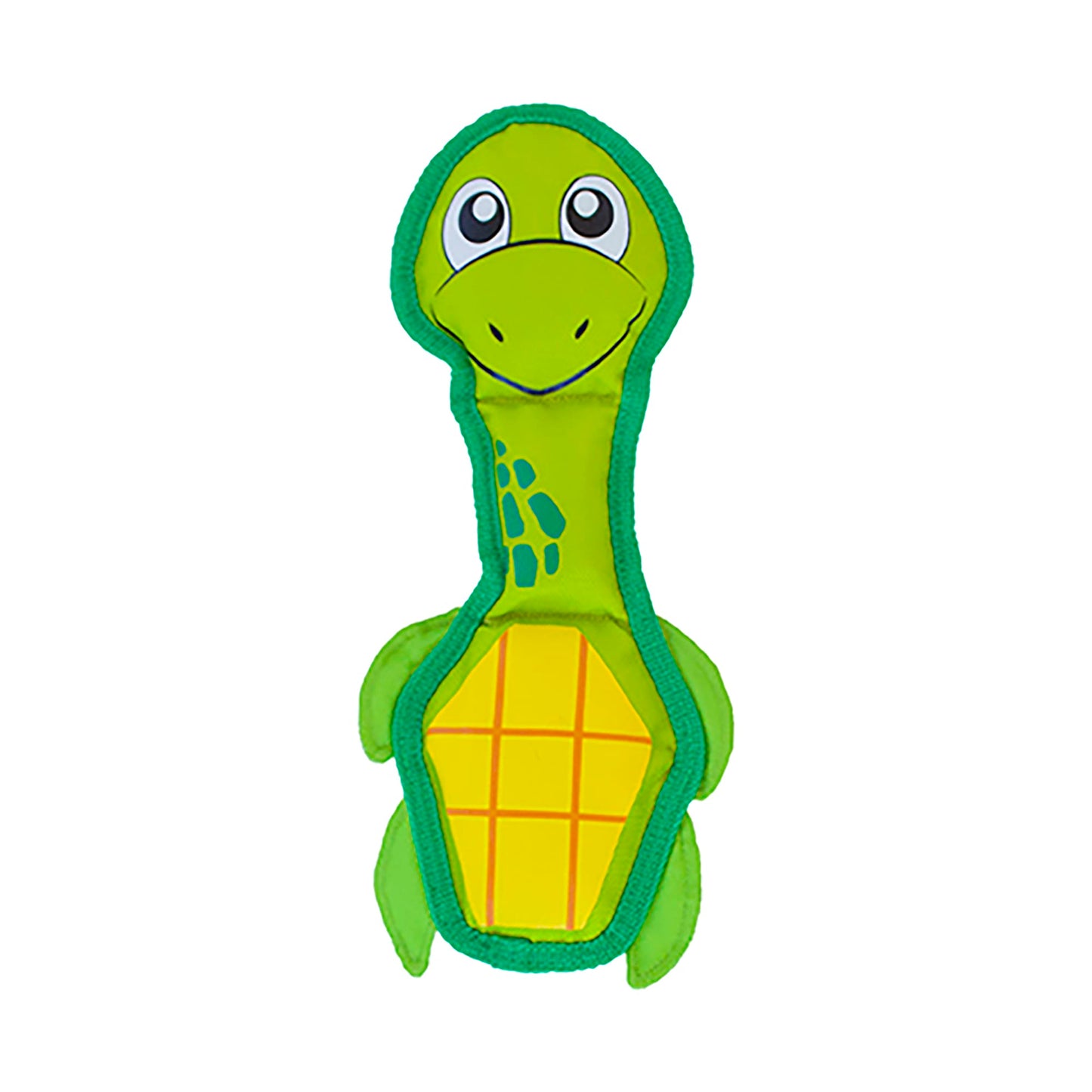 Outward Hound Fire Biterz Turtle Plush Interactive Dog Toy Green Medium