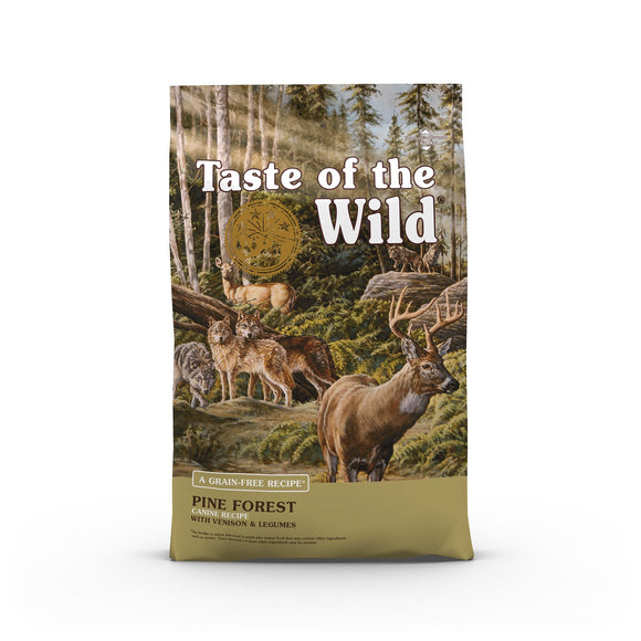 Taste of the Wild Grain-Free Venison & Legumes Pine Forest Dry Dog Food, 14 lb