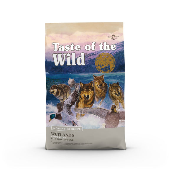 Taste of the Wild Grain-Free Roasted Fowl Wetlands Dry Dog Food, 5 lb