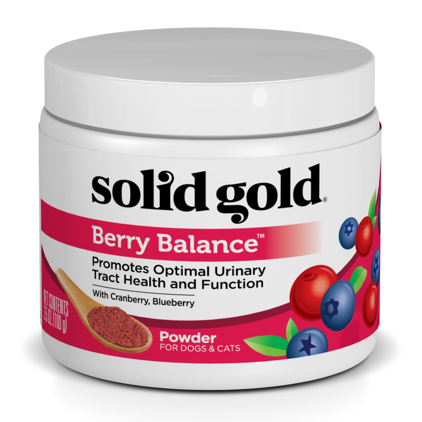 Solid Gold Berry Balance Antioxidant Powder Supplement 3.5 oz
