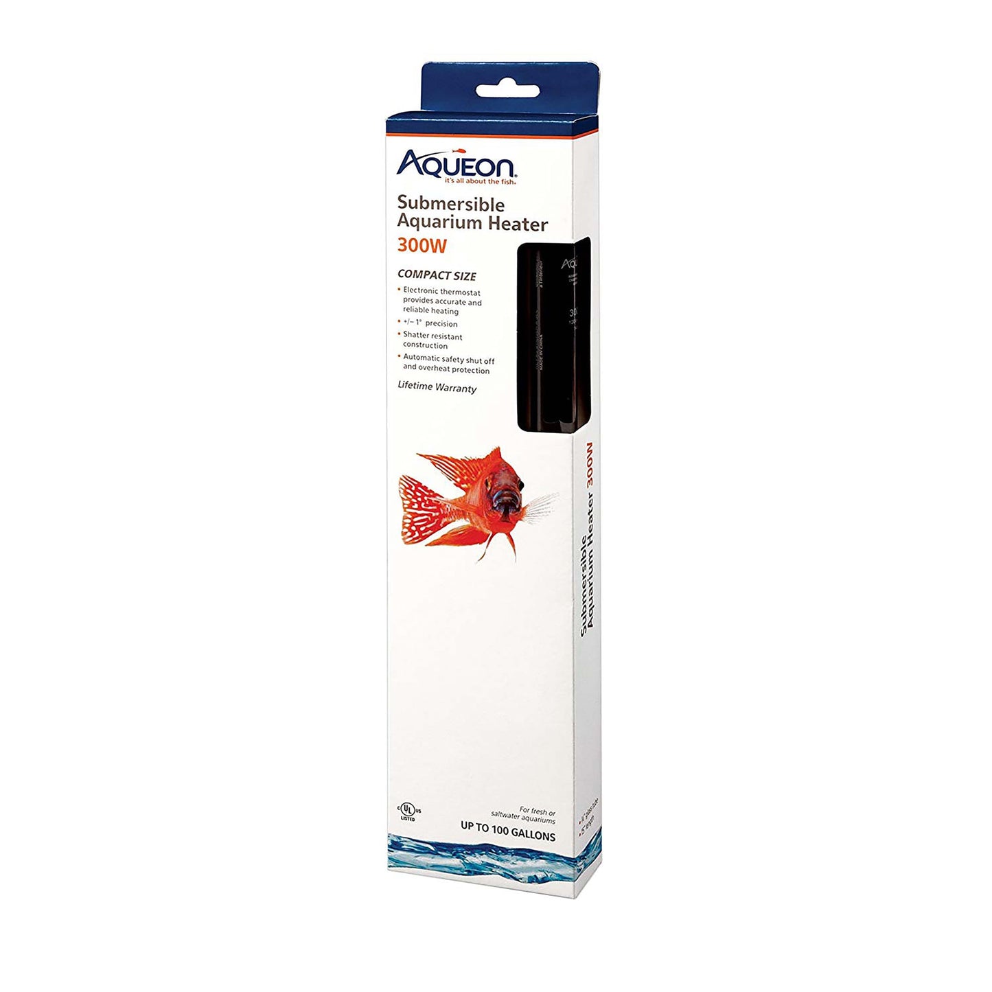 Aqueon Glass Submersible Aquarium Heater 300W