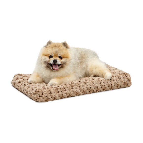 MidWest QuietTime Dog Bed & Crate Mat  Deluxe Ombre Swirl  22   Mocha