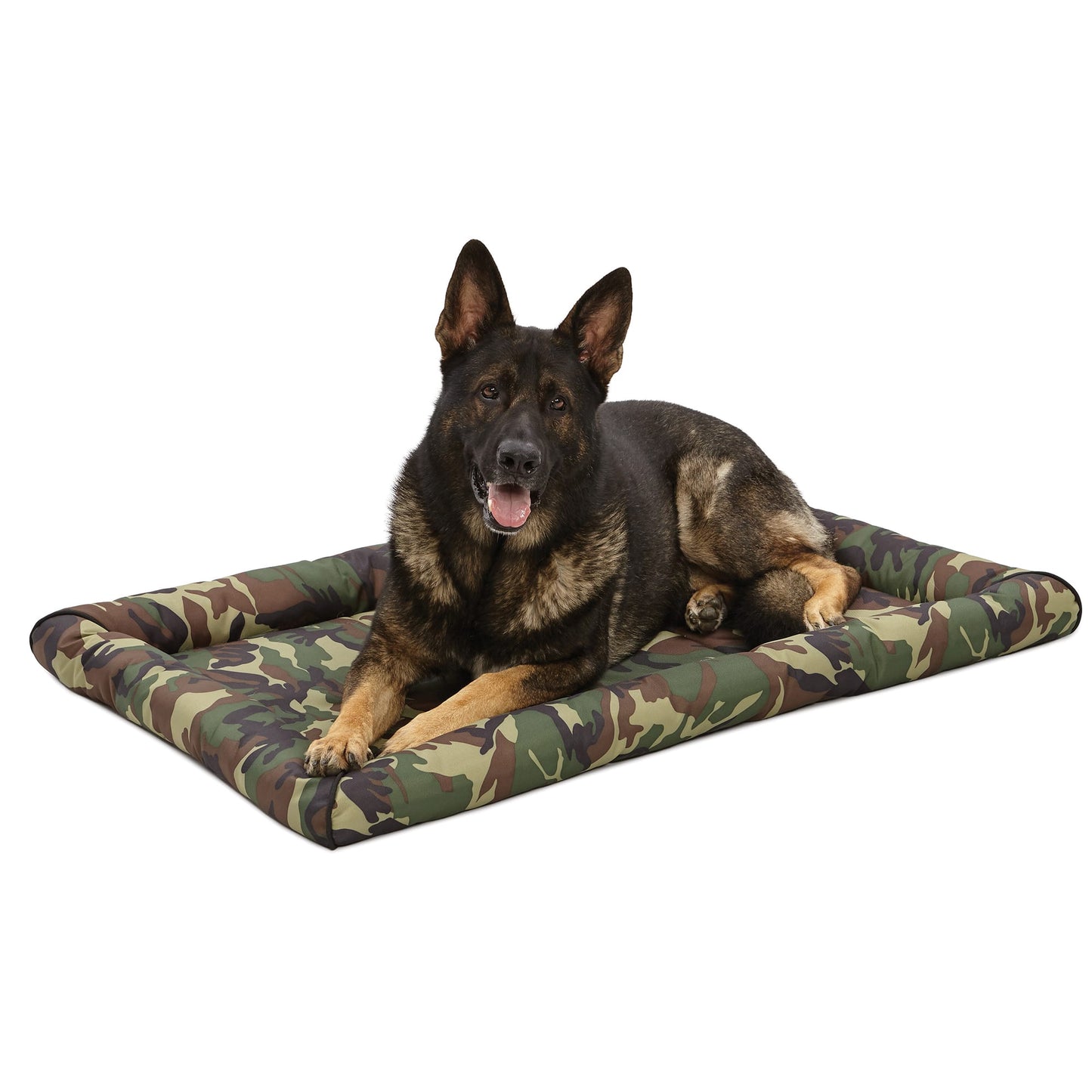Midwest Ultra-Durable Dog Bed & Crate Mat 48x31in Camo Green