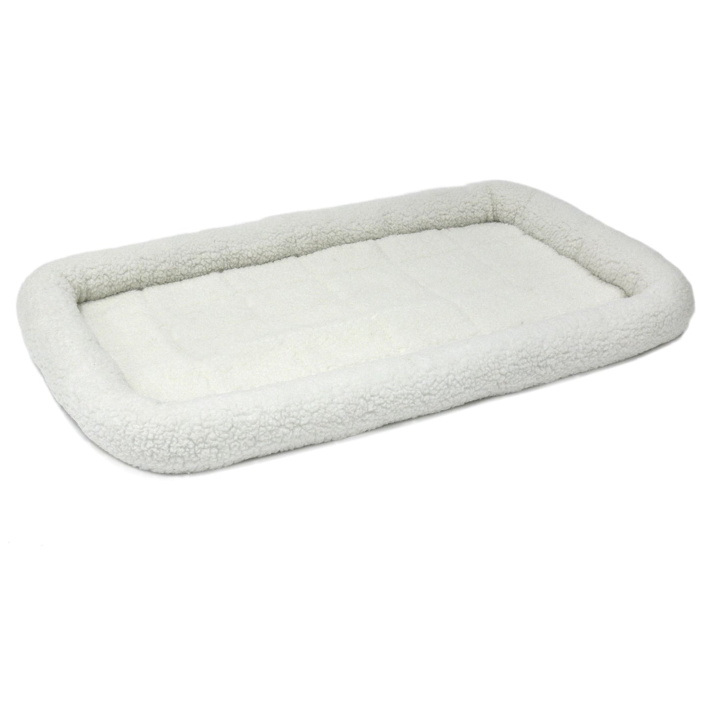 MidWest Deluxe QuietTime Bolster Pet Bed & Crate Mat Fleece 48