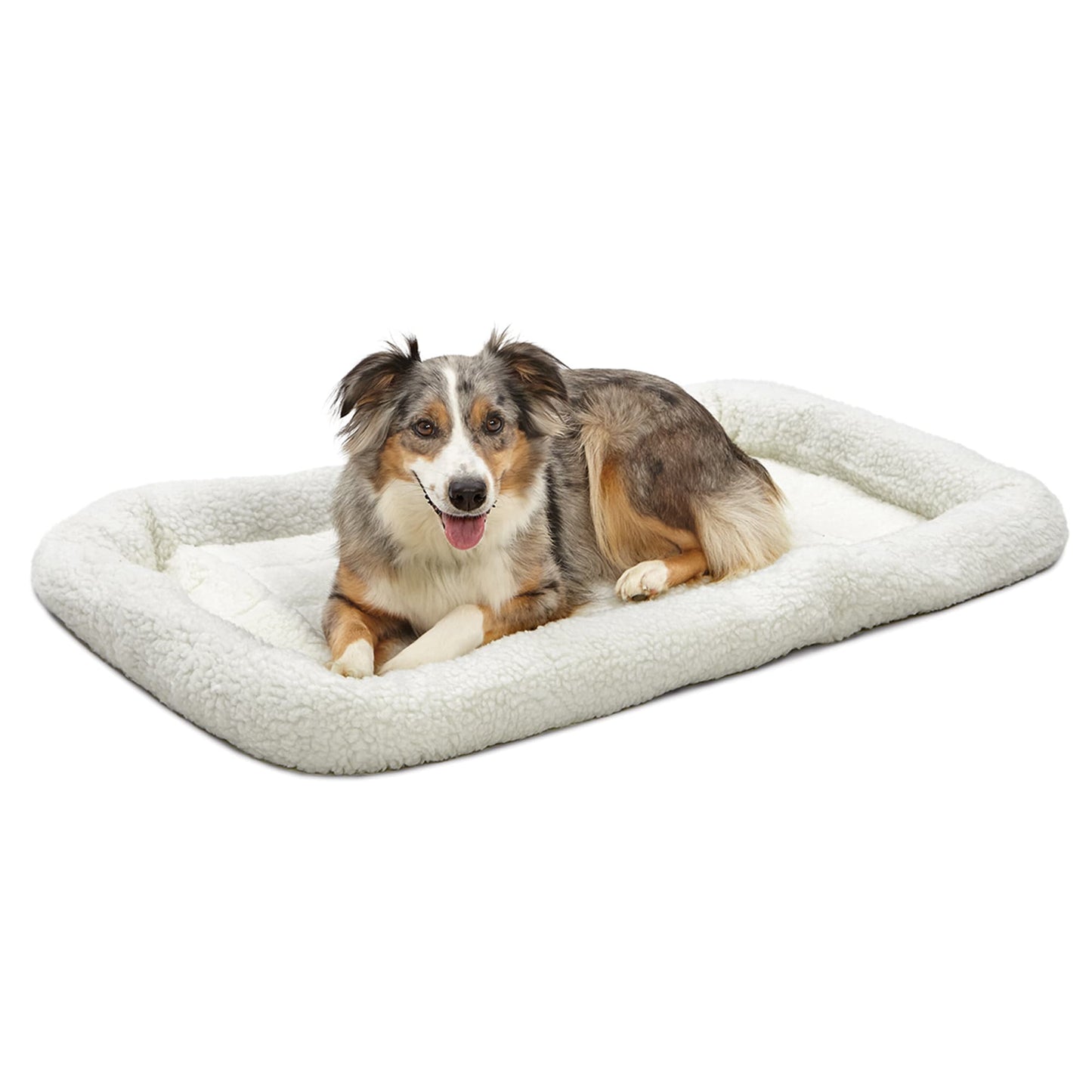 MidWest Deluxe QuietTime Bolster Pet Bed & Crate Mat Fleece 42