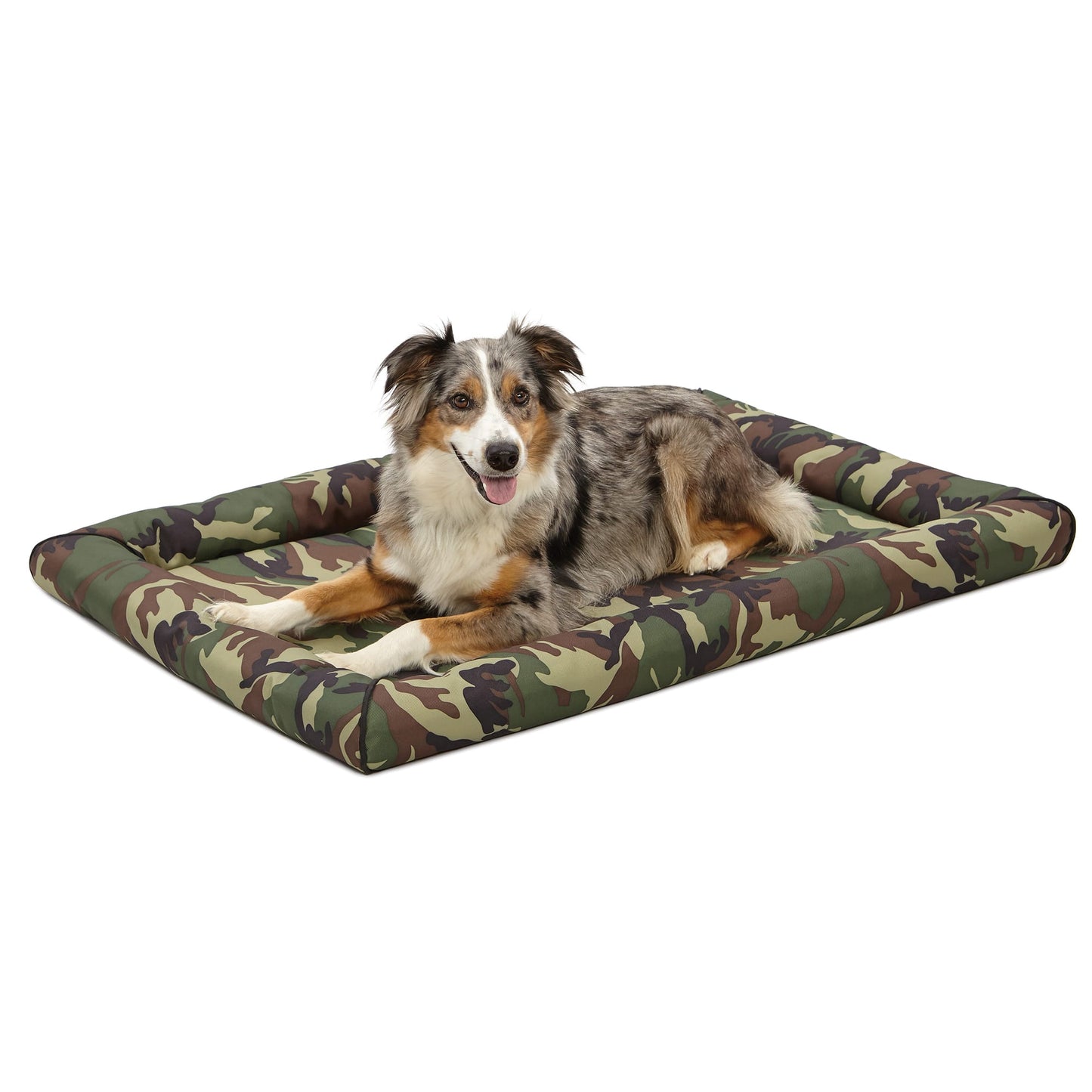 Midwest Ultra-Durable Dog Bed & Crate Mat 42x29in Camo Green