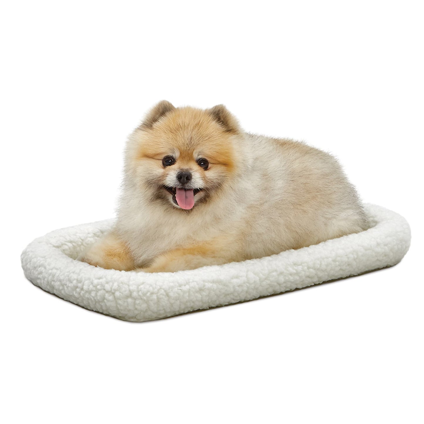 MidWest Deluxe QuietTime Bolster Pet Bed & Crate Mat Fleece 22