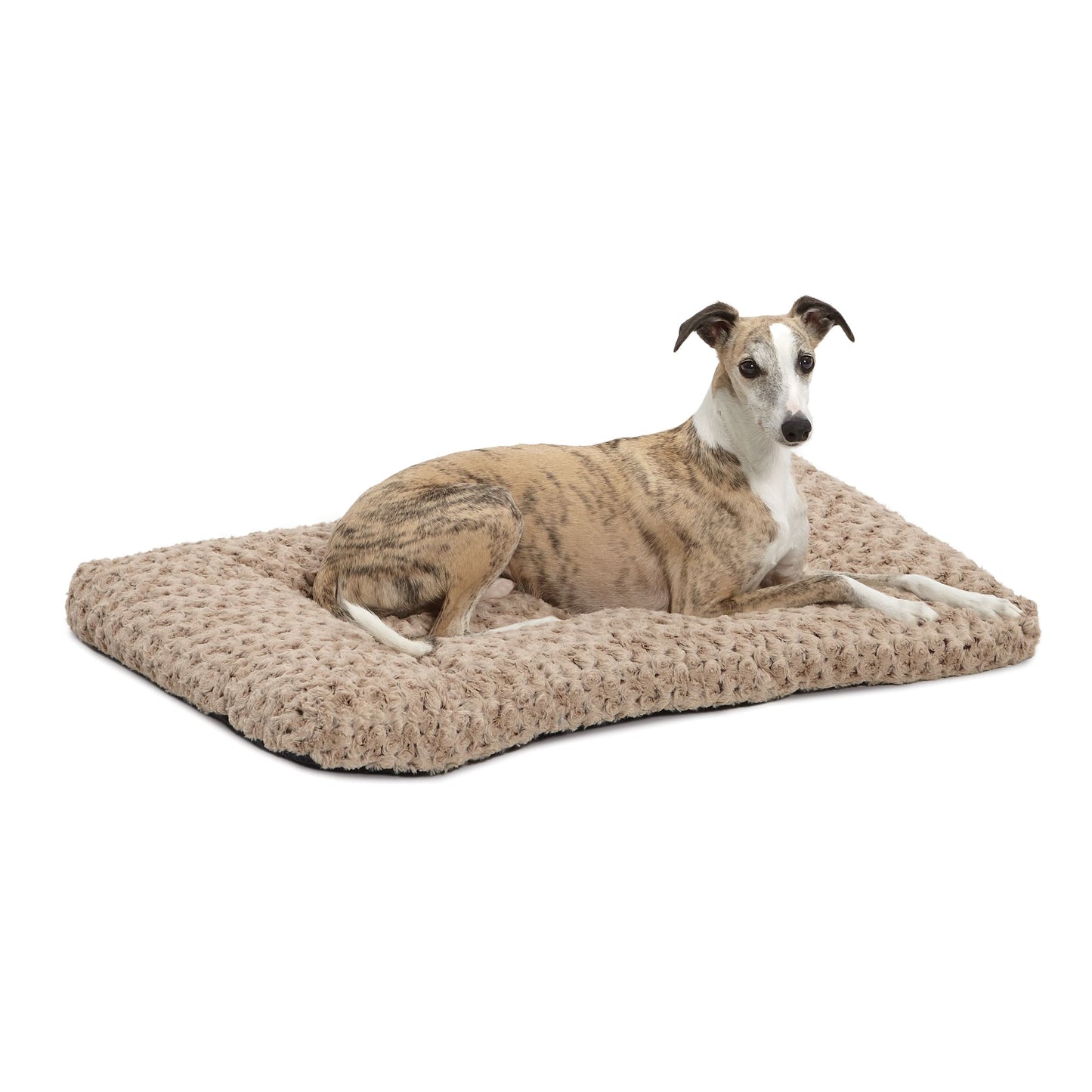 MidWest Quiet Time Dog Bed & Crate Mat Deluxe Ombre Swirl 36 Mocha