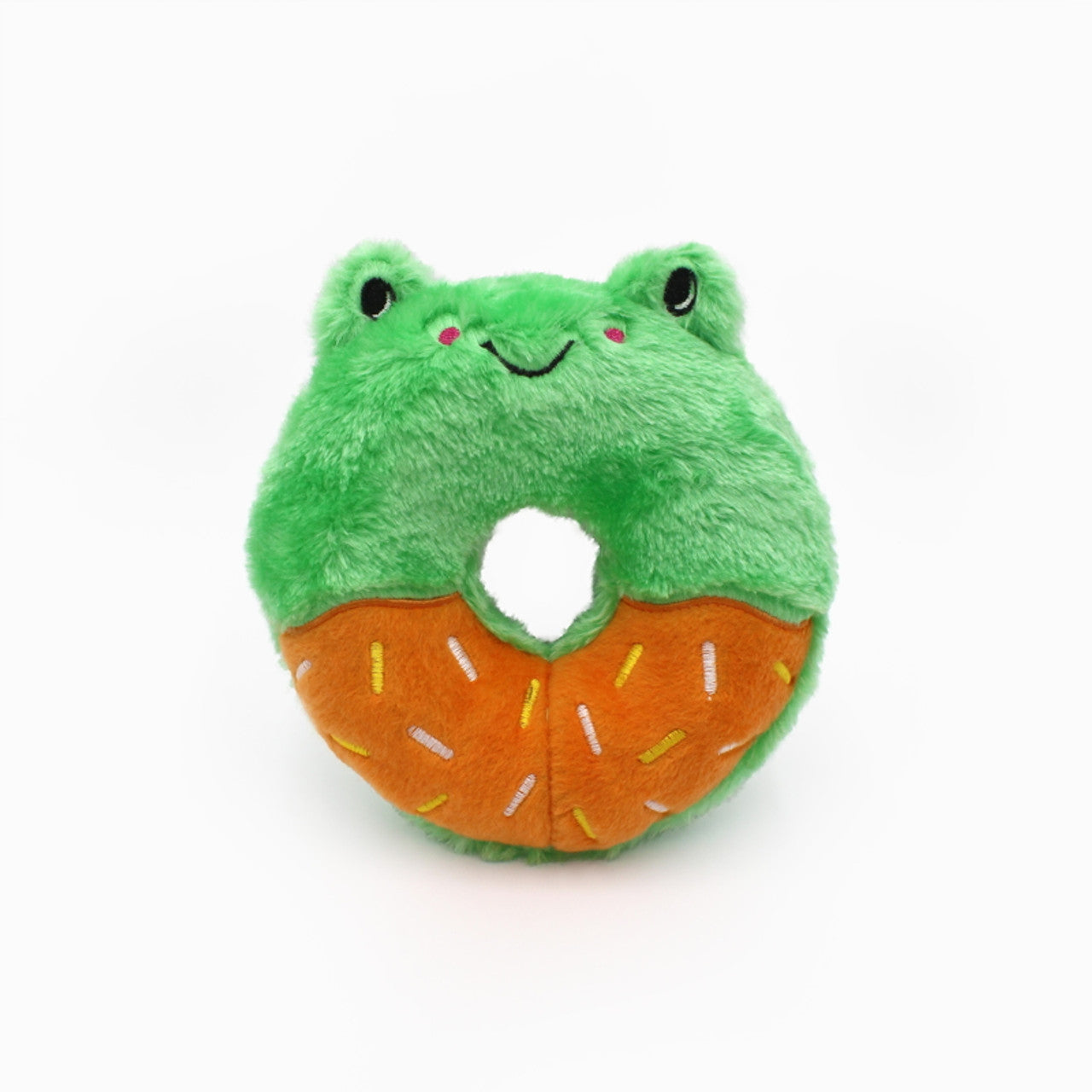 Zippy Paws Donutz Buddies Frog Dog Toy