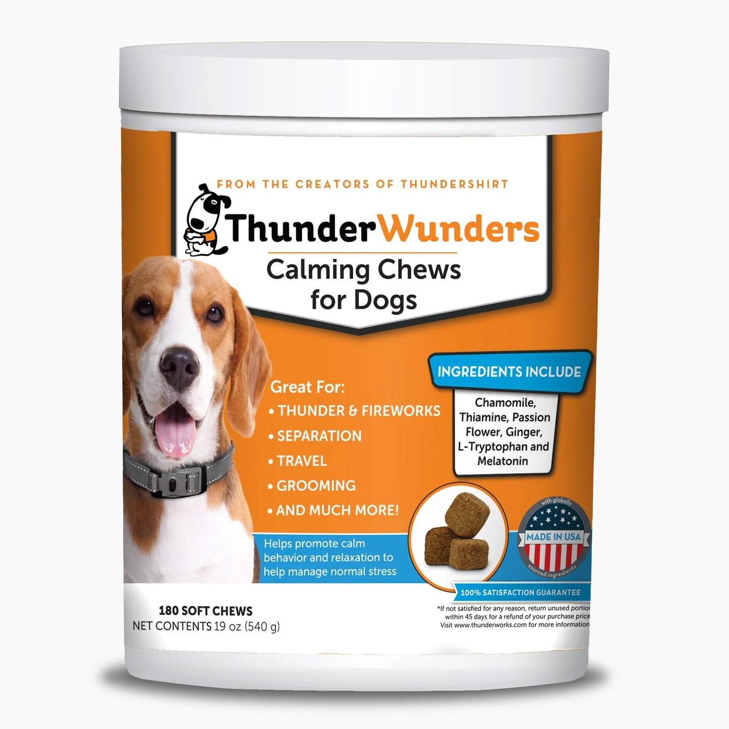 ThunderWunders Calming Chews for Dogs 180 Soft Chews