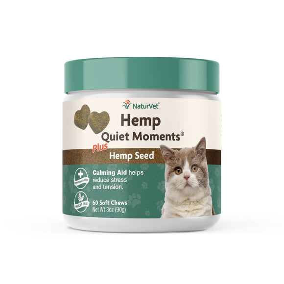 NaturVet Hemp Quiet Moments Cat Soft Chews 60ct