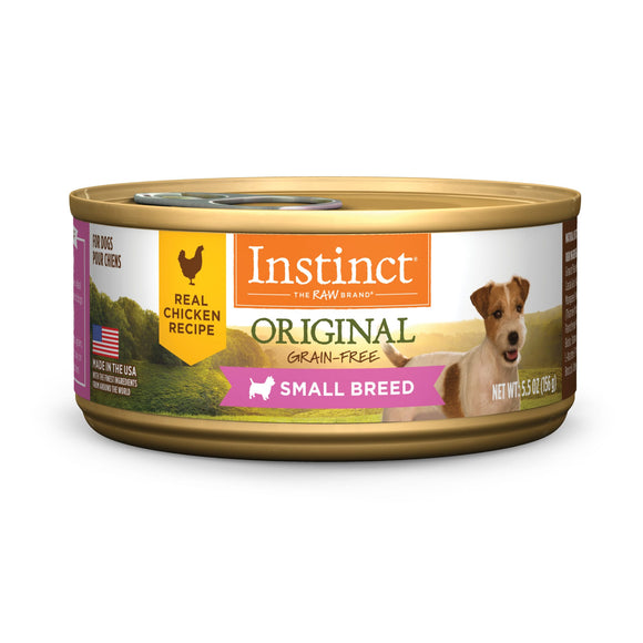 Instinct Original Small Breed Grain-Free Real Chicken Recipe Wet Dog Food, 5.5 oz.