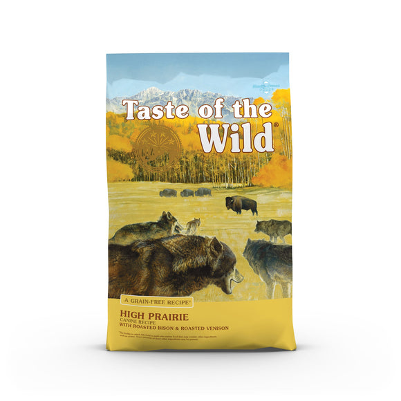 Taste of the Wild Grain-Free Roasted Bison & Roasted Venison High Prairie Dry Dog Food, 14 lb