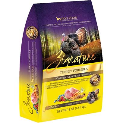 Zignature Limited Ingredient Grain-Free Turkey Formula Dry Dog Food 25Lb