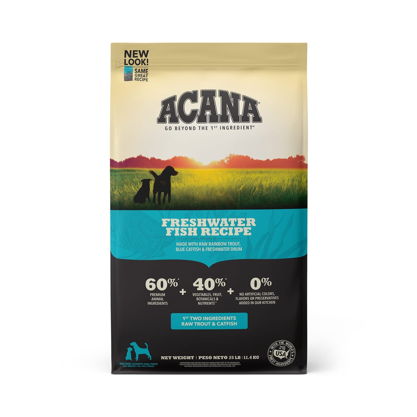 Acana Dry Dog Food 25lb Freshwater Fish
