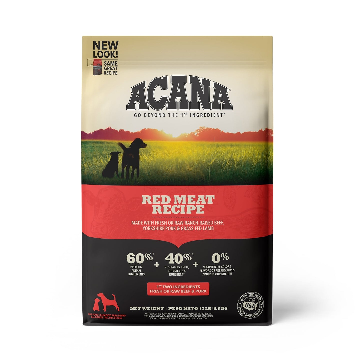 ACANA Heritage Red Meat Formula Dry Dog Food, 13 Lb