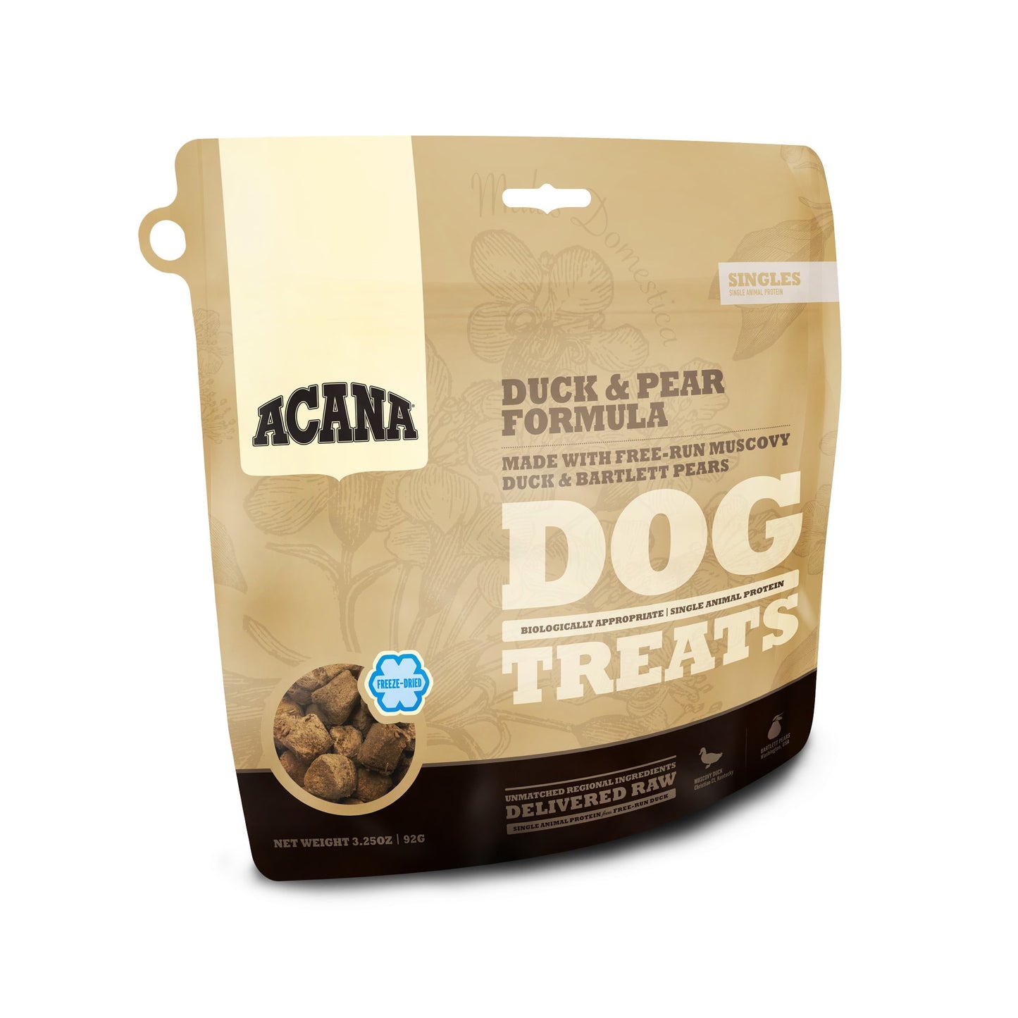 Acana Singles Duck & Pear Freeze-Dried Dog Treats, 3.25 oz