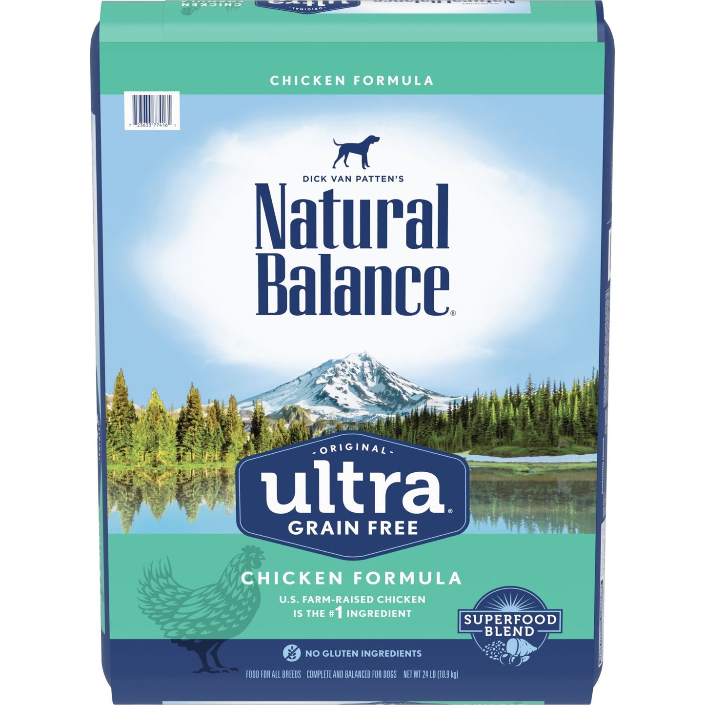 Natural Balance Chicken Flavor Dry Dog Food for Adult 24 lb. Bag