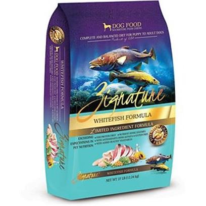 Zignature Limited Ingredient Grain-Free Whitefish Formula Dry Dog Food  13.5 Lb