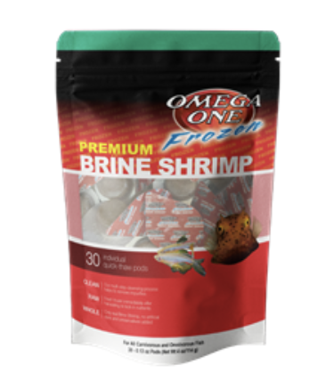 Omega One Frozen Brine Shrimp Pod Pack 4oz
