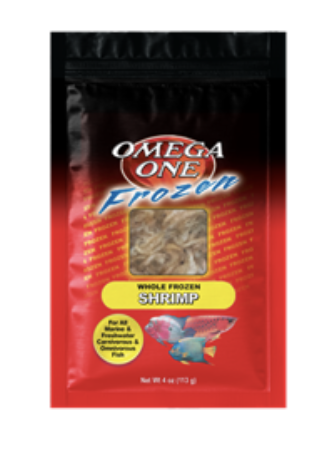 Omega Once Frozen Whole Shrimp Flat Pack 4oz