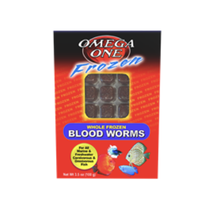 Omega One Frozen Boodworms Cube Pack 7oz