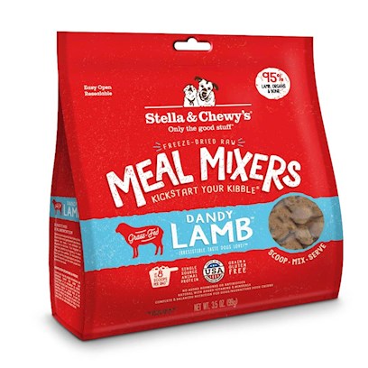Stella & Chewy's Dandy Lamb Meal Mixers Freeze-Dried Dry Dog Food, 3.5 oz.