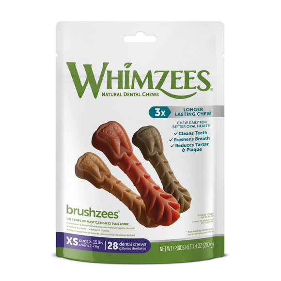 WHIMZEES Daily Use Pack Brushzees  Extra Small  Pack of 28