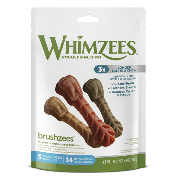 WHIMZEES Daily Use Pack Brushzees  Small  Pack of 14