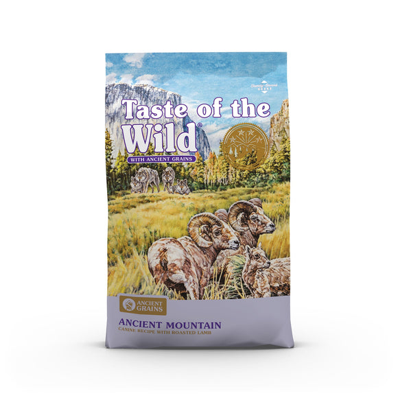 Taste of the Wild Ancient Mountain with Roasted Lamb and Ancient Grains Dry Dog Food, 28 lbs.