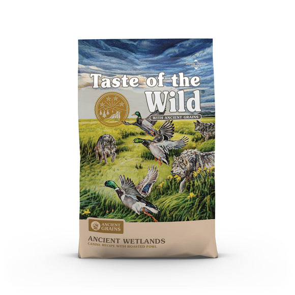 Taste of the Wild Ancient Wetlands with Roasted Fowl and Ancient Grains Dry Dog Food, 28 lbs.