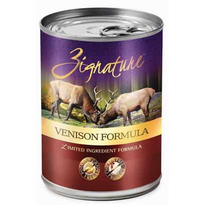 ZIGNATURE Canned Dog Food Venison 13oz
