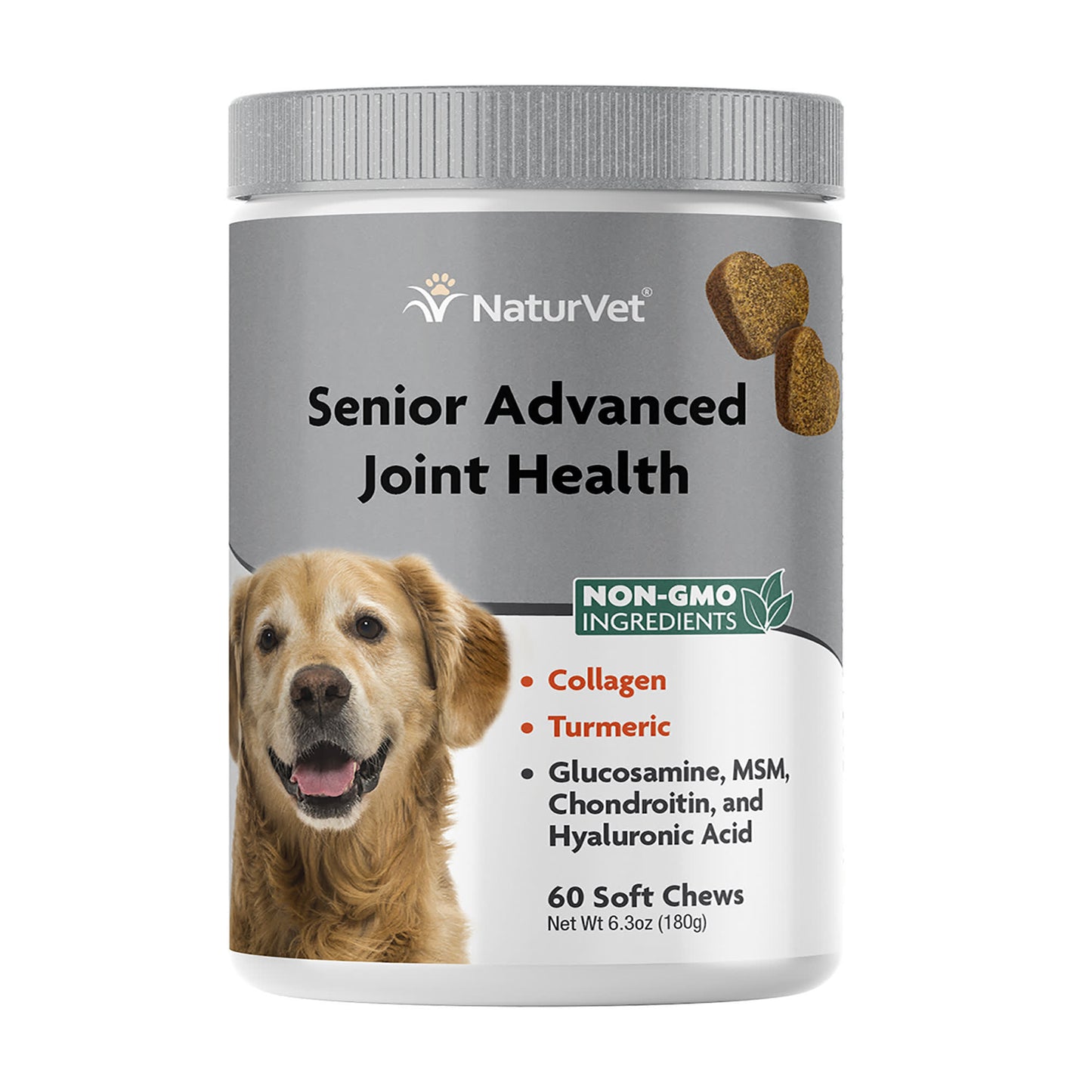NaturVet Senior Advanced Joint Health Dog Soft Chew Count of 60
