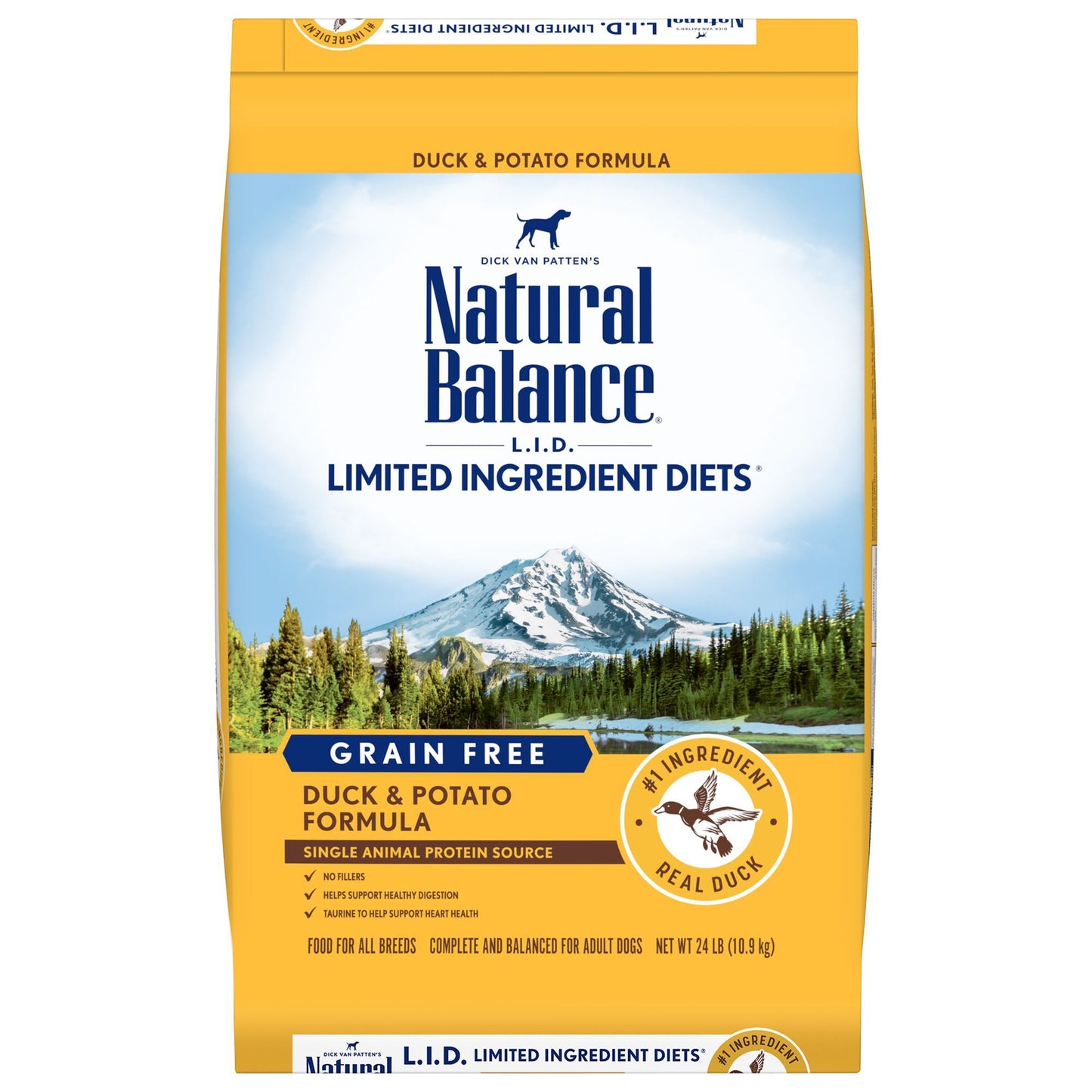 Natural Balance L.I.D. Limited Ingredient Diets Duck & Potato Formula Dry Dog Food 22 Pounds