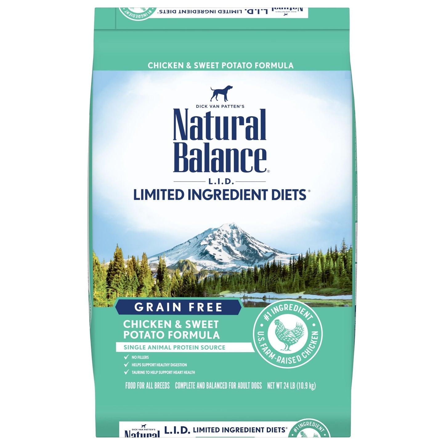 Natural Balance L.I.D. Limited Ingredient Diets Chicken & Sweet Potato Formula Dry Dog Food 24 Pounds