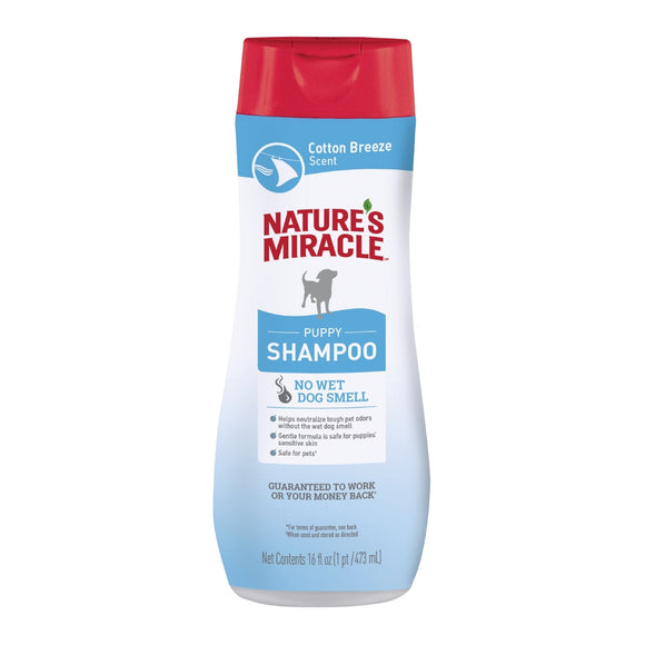Nature’s Miracle Puppy Shampoo  16 Ounces  Cotton Breeze Scent