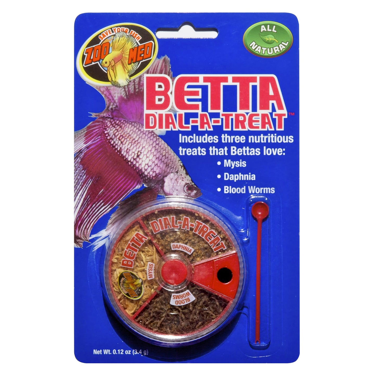 Zoo Med Betta Dial-A-Treat Betta Fish Treats .12 Oz