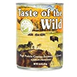 Taste of the Wild High Prairie Grain-Free Wet Canned Dog Food with Roasted Bison & Venison 13.2oz