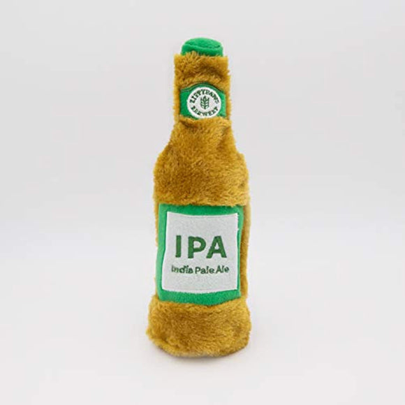 ZippyPaws - Happy Hour Crusherz Water Bottle Dog Toy - No Stuffing, Crunchy - IPA