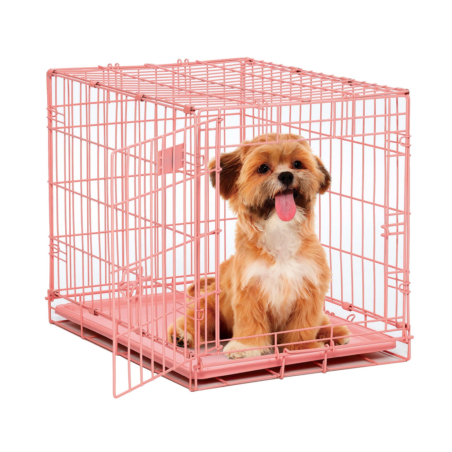 Midwest iCrate Single Door Dog Crate 24 H Pink
