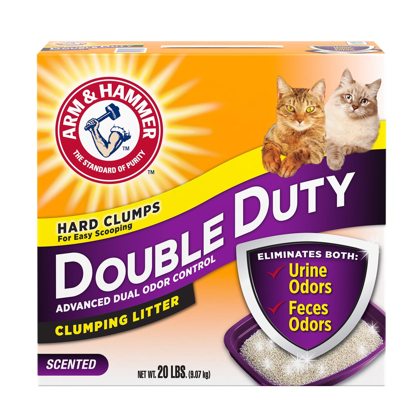 Arm Hammer Double Duty Clumping Litter 20lb Box