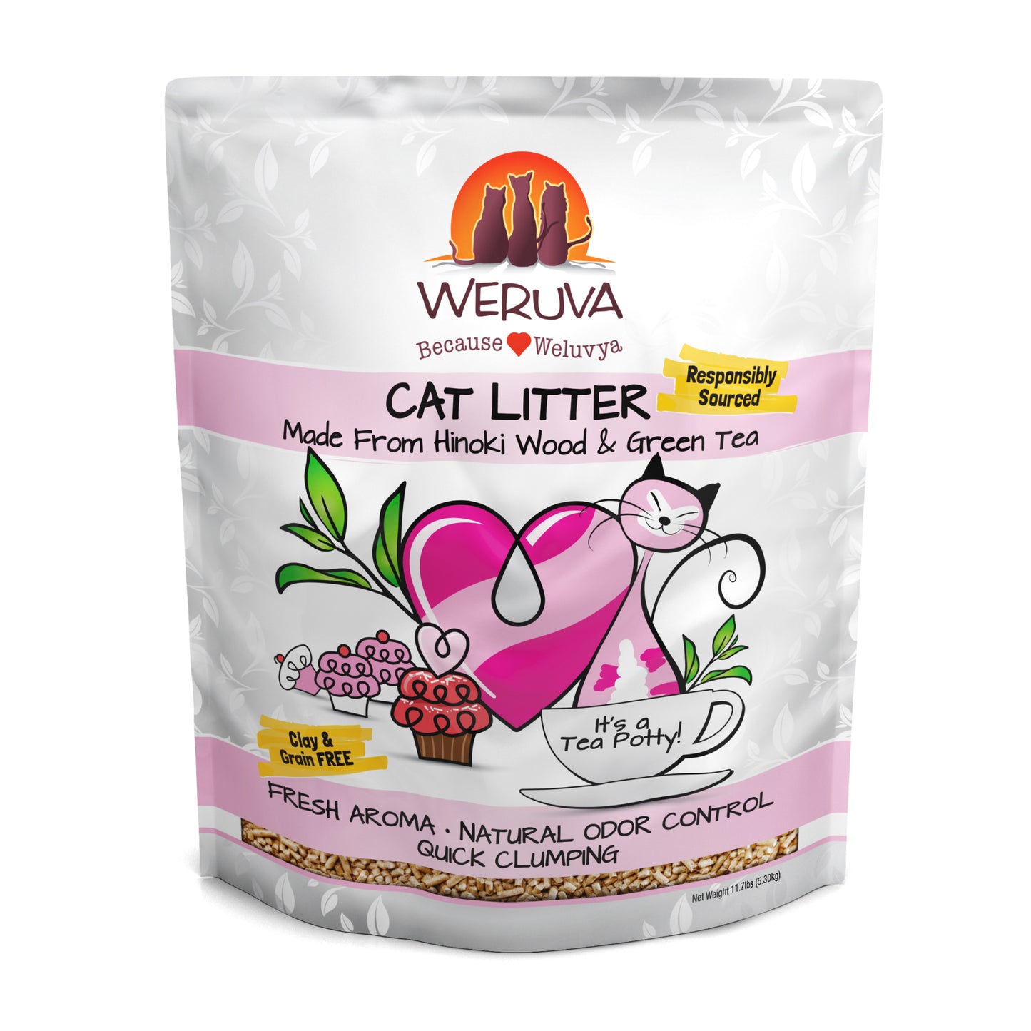 Weruva Tea Potty Cat litter 11.7 Lb