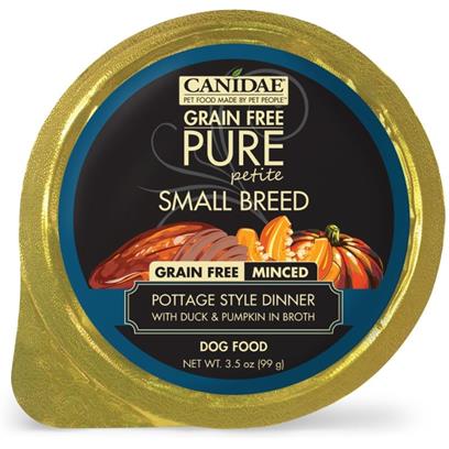 Canidae-Pure-Canidae Pure Petite Small Breed Minced Wet Food- Duck/pumpkin 3.5 Oz