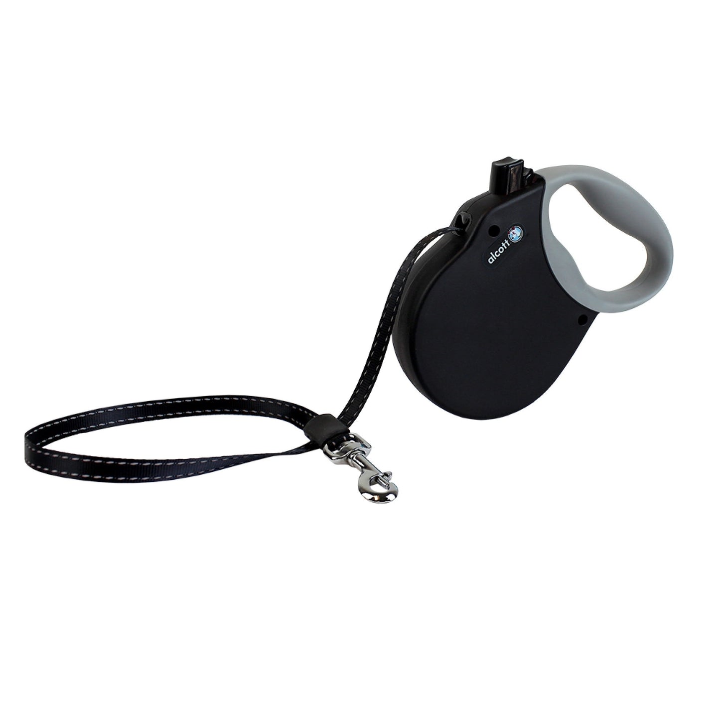 Alcott Retractable Leash Medium Up To 65 Pounds Black