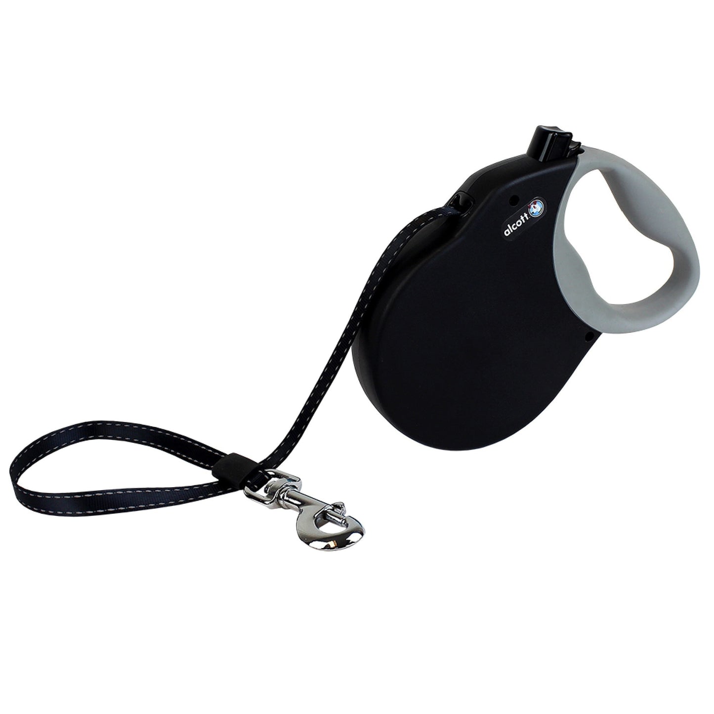Paws/alcott Alcott Retractable Leash Up To 110 Lbs Black XL/24 Ft