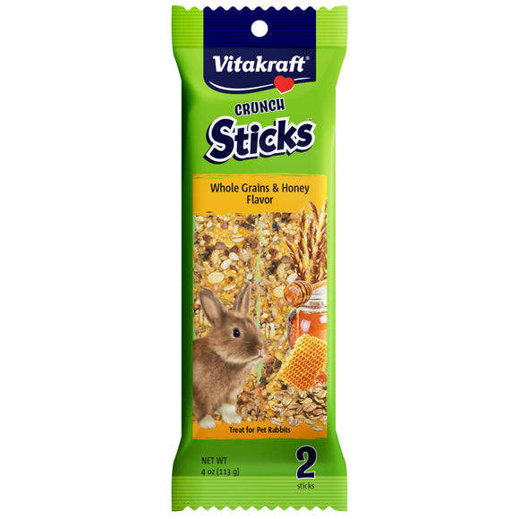Vitakraft Rabbit Crunch Sticks w/Whole Grains & Honey Treat Sticks 2pk 4 oz.