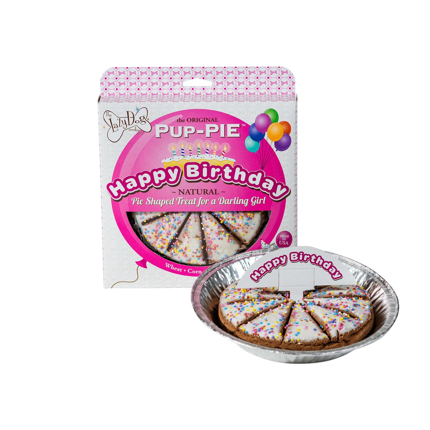 Lazy Dog Cookie Co. The Original Pup-pie Happy Birthday Girl