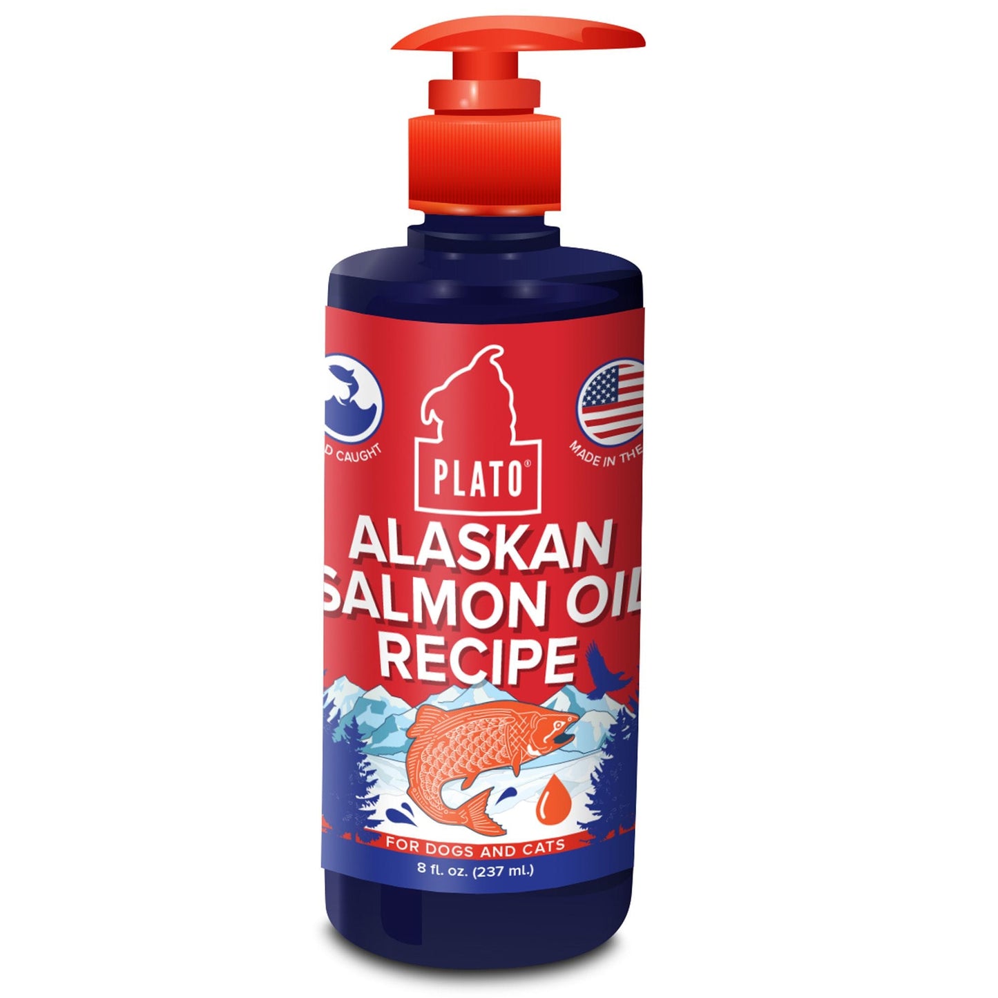 Plato Salmon Oil for Dogs 8 Oz.