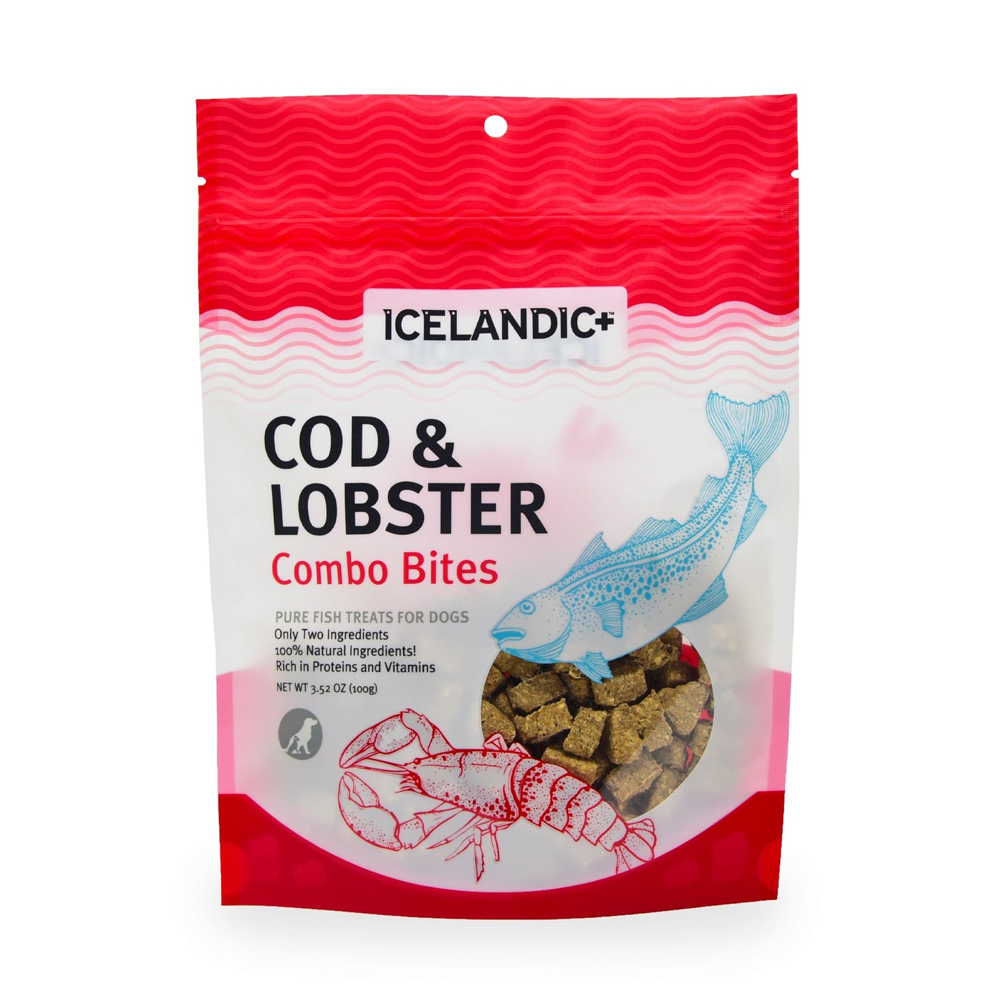Icelandic Dog Combo Bites Cod Lobster 6Ct